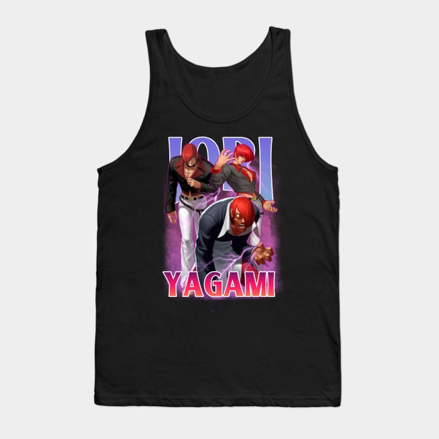 Bootleg Anime One Piece Iori Yagami Tank Top by clvndesign